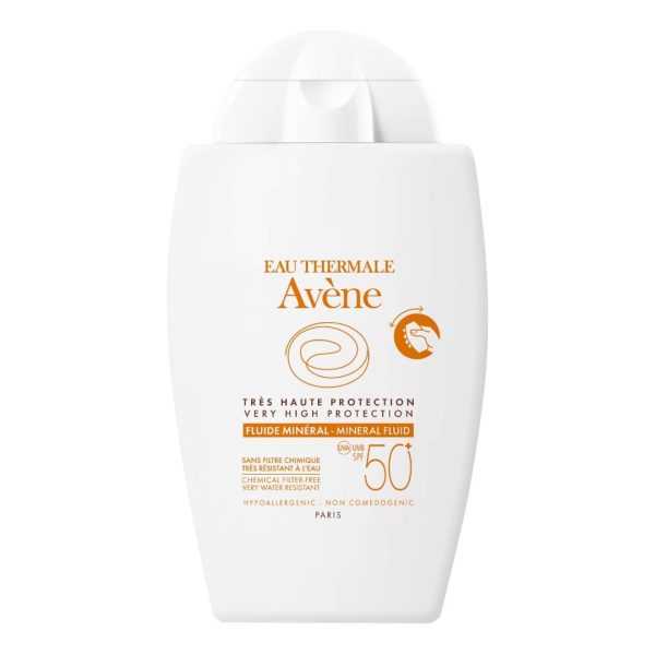 Avene - Fluid Mineral Αδιάβροχη Αντηλιακή Κρέμα Προσώπου SPF50 40ml Avene - Fluid Mineral Αδιάβροχη Αντηλιακή Κρέμα Προσώπου SPF50 40ml
