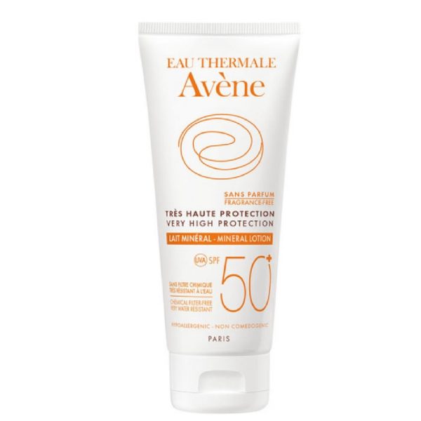 Avene - Lait Mineral Αντηλιακό Γαλάκτωμα Πολύ Υψηλής Προστασίας SPF50+ για μη Ανεκτικές Επιδερμίδες Βρέφη Παιδιά Ενήλικες 100ml Avene - Lait Mineral Αντηλιακό Γαλάκτωμα Πολύ Υψηλής Προστασίας SPF50+ για μη Ανεκτικές Επιδερμίδες Βρέφη Παιδιά Ενήλικες 100ml