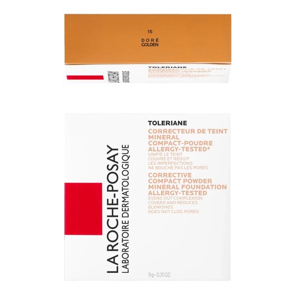 La Roche Posay - Toleriane Corrective Compact Powder Mineral Foundation Νο 15 Dore 9.5gr
