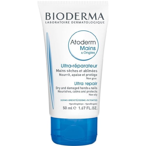 Bioderma - Atoderm Mains & Ongles Εξαιρετικά Επανορθωτική & Ενυδατική Κρέμα Χεριών & Νυχιών για Κανονικό προς Ξηρό Δέρμα 50ml Bioderma - Atoderm Mains & Ongles Εξαιρετικά Επανορθωτική & Ενυδατική Κρέμα Χεριών & Νυχιών για Κανονικό προς Ξηρό Δέρμα 50ml