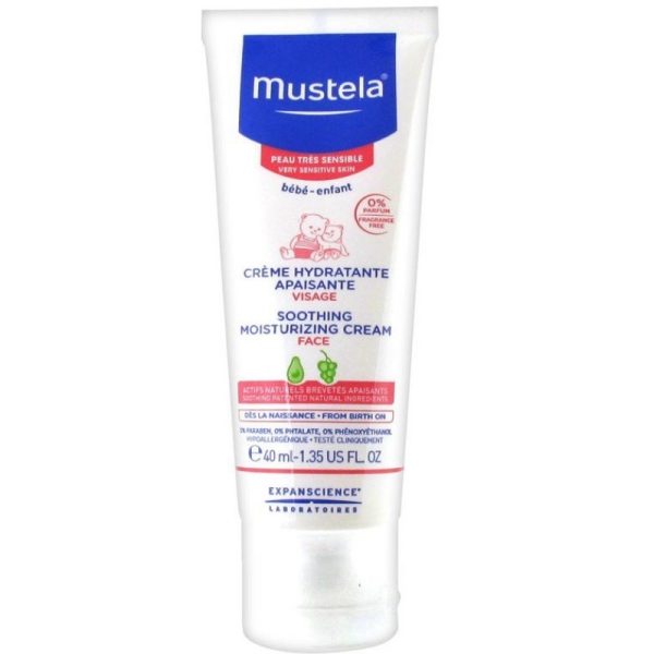 Mustela - Καταπραϋντική Κρέμα Ενυδάτωσης για το Πρόσωπο 40ml Mustela - Καταπραϋντική Κρέμα Ενυδάτωσης για το Πρόσωπο 40ml