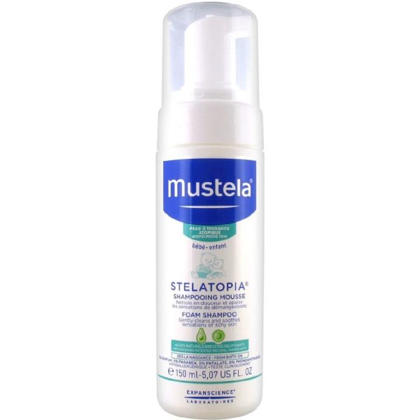 Mustela - Stelatopia Foam Shampoo Σαμπουάν σε μορφή Aφρού 150ml
