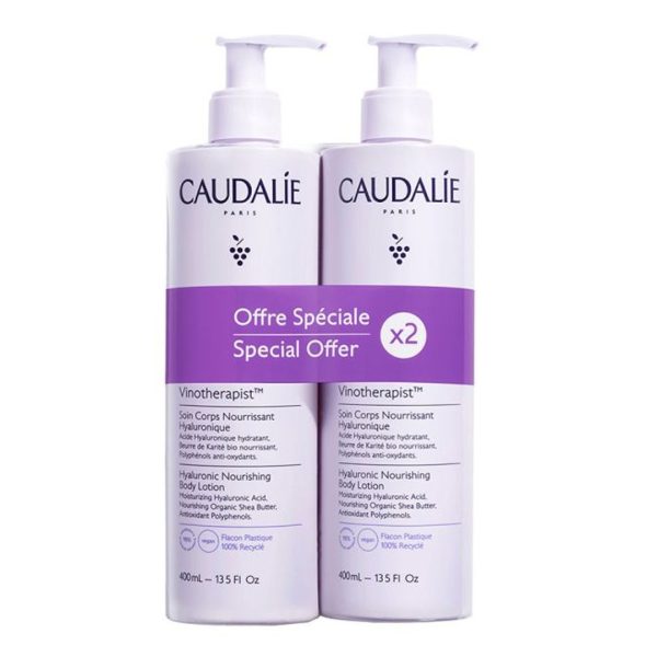 Caudalie - Promo Vinotherapist Hyaluronic Nourishing Body Lotion Ενυδατικό Γαλάκτωμα Σώματος 2x400ml