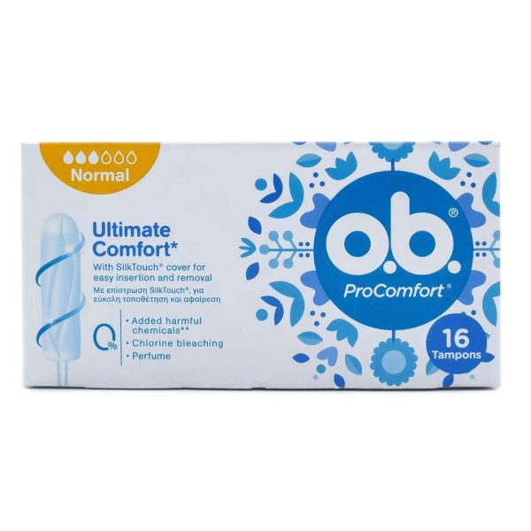 O.B. – Tampons Pro Comfort Normal 16pcs O.B. – Tampons Pro Comfort Normal 16pcs