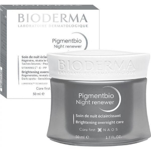 Bioderma - Pigmentbio Night Renewer Κρέμα Φωτεινότητας για Όλη τη Νύχτα Δέρμα με Τάση Υπερμελάγχρωσης 50ml