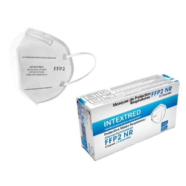 Intextred – Protective Mask 5 Layers FFP2 White 20pc Intextred – Protective Mask 5 Layers FFP2 White 20pc