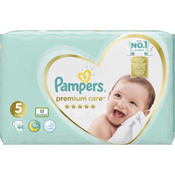 Pampers - Jumbo Premium Care Value Pack No 5 (11-16kg) Βρεφικές Πάνες 44τμχ Pampers - Jumbo Premium Care Value Pack No 5 (11-16kg) Βρεφικές Πάνες 44τμχ