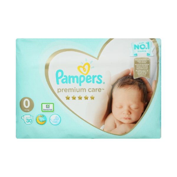 Pampers - Premium Micro Care Value Pack No 0 (<3kg) Βρεφικές Πάνες 30pcs
