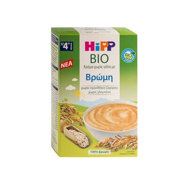 Hipp - Bio Κρέμα Χωρίς Γάλα με Βρώμη από τον 5ο μήνα 200g
