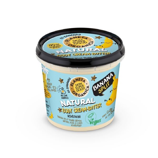 Planeta Organica - Skin Super Good Φυσικό Κρεμοβούτυρο «Banana Split» για Θρέψη 360ml
