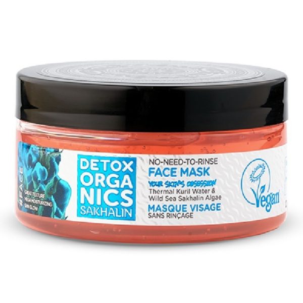 Natura Siberica - Detox Organics Sakhalin Μάσκα Προσώπου χωρίς Ξέβγαλμα 100ml