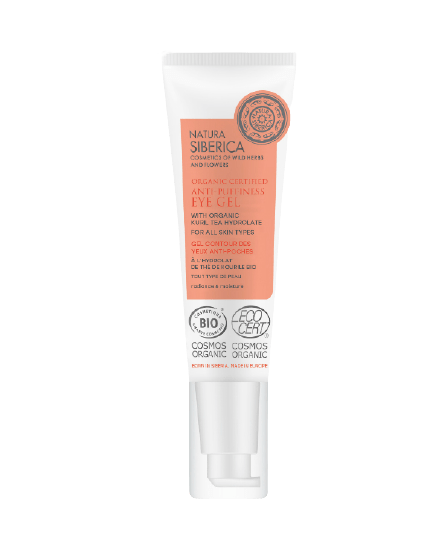 Natura Siberica - Organic Certified Anti-Puffiness Eye Gel Πιστοποιημένη Οργανική κρέμα-gel ματιών για τους μαύρους κύκλους και το πρήξιμο 30 ml