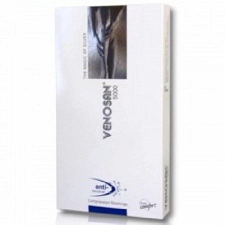 Venosan 5000  - Κάλτσες Διαβαθμισμένης Συμπίεσης Κάτω Γόνατος Κλάση I Μέγεθος Small Long Μαύρο με Κλειστά Δάχτυλα