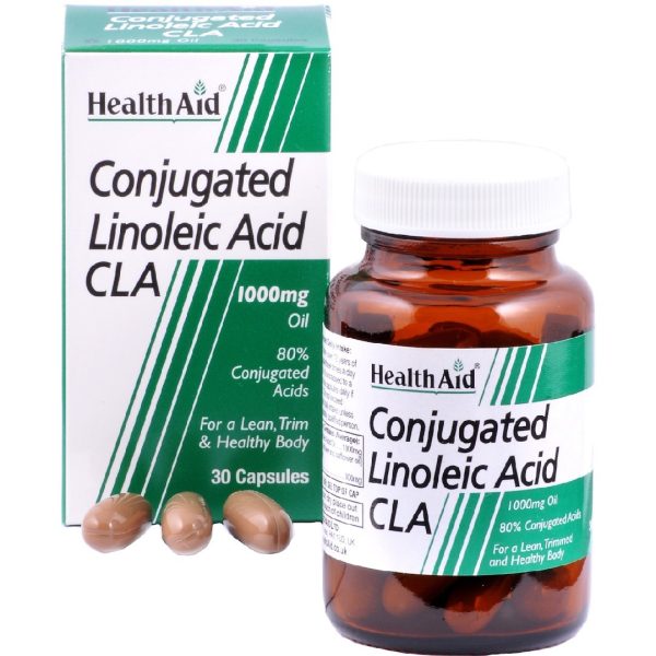 Health Aid - CLA conjugated linoleic Acid 1000mg Συζευγμένο λινολεϊκό οξύ 30 κάψουλες