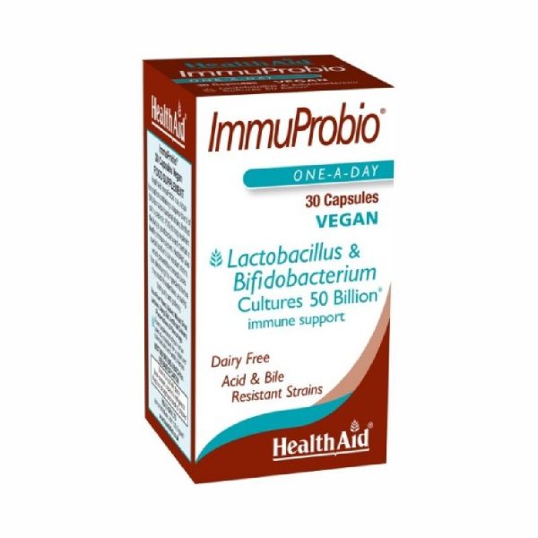 Health Aid - Immuprobio 50 Billion Συμπλήρωμα Διατροφής Προβιοτικών 30vegan caps