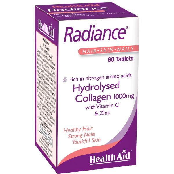 Health Aid - Radiance Συμπλήρωμα Διατροφής Με Κολλαγόνο 1000mg 60 ταμπλέτες Health Aid - Radiance Συμπλήρωμα Διατροφής Με Κολλαγόνο 1000mg 60 ταμπλέτες