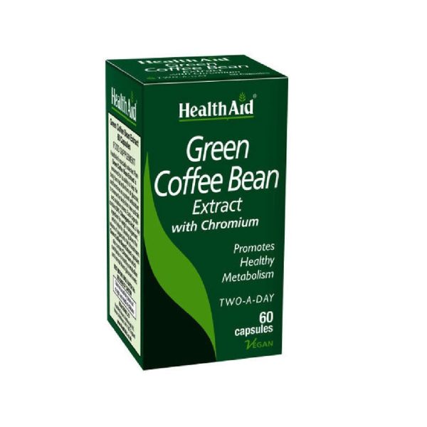 HealthAid - Green Coffee Bean Extract Εκχύλισμα Πράσινου Καφέ με Λιποδιαλυτική Δράση 60 Κάψουλες