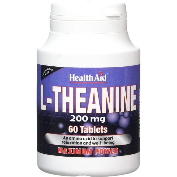 Health Aid - L-Theanine 200mg Συμπλήρωμα Διατροφής Θειανίνης για το Νευρικό Σύστημα 60tabs