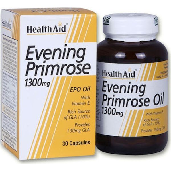 Health Aid – Evening Primrose Oil 1300mg 30 tablets Health Aid – Evening Primrose Oil 1300mg 30 tablets