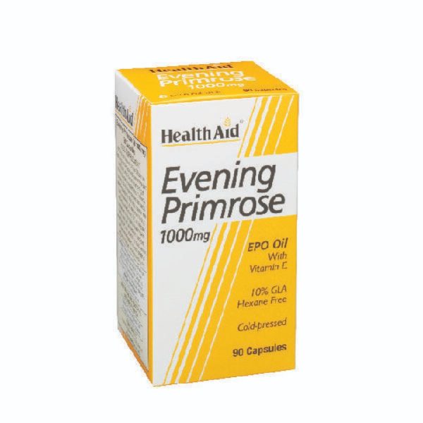 Health Aid - Evening Primrose Oil 1000mg Έλαιο Νυχτολούλουδου 90Caps Health Aid - Evening Primrose Oil 1000mg Έλαιο Νυχτολούλουδου 90Caps