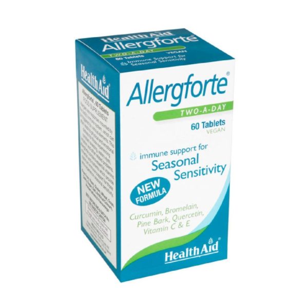 Health Aid - Allergforte Φυσική Υποστήριξη σε Εποχιακές Ευαισθησίες 60 Tablets Health Aid - Allergforte Φυσική Υποστήριξη σε Εποχιακές Ευαισθησίες 60 Tablets