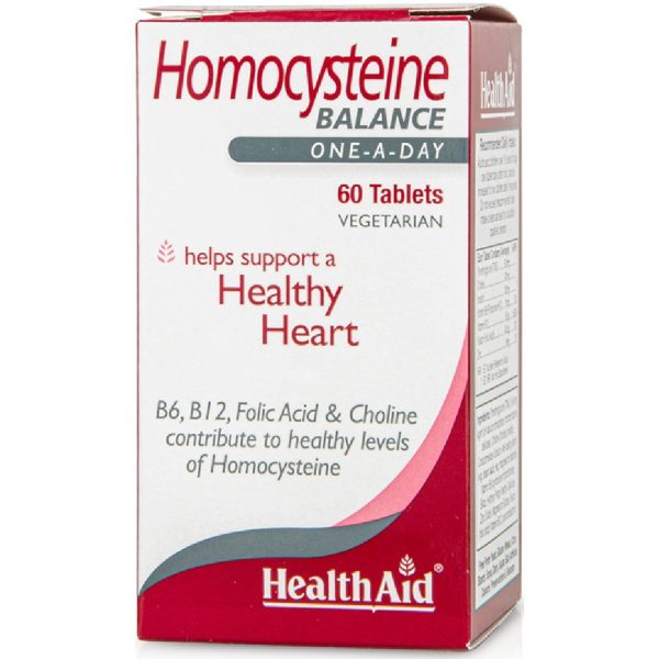 Health Aid - Homocysteine Balance Συμπλήρωμα Διατροφής Για Εξισορρόπηση Των Επιπέδων Ομοκυστεΐνης Στο Αίμα 60tabs