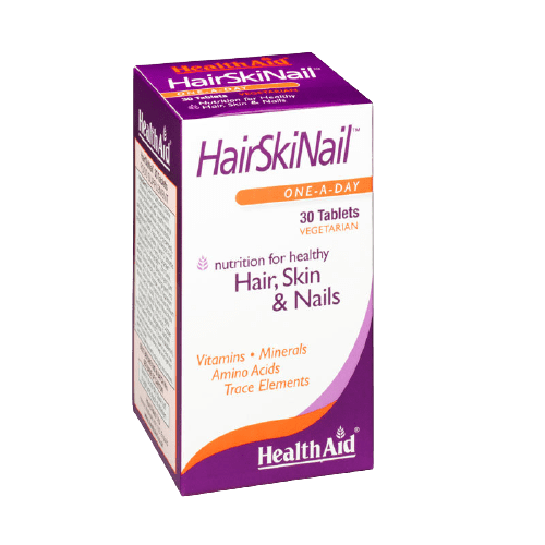Health Aid - HairSkiNail Συνδιασμός Βιταμινών, Μετάλλων και Ιχνοστοιχείων, 30 ταμπλέτες Health Aid - HairSkiNail Συνδιασμός Βιταμινών, Μετάλλων και Ιχνοστοιχείων, 30 ταμπλέτες