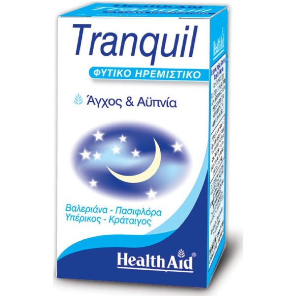 Health Aid - Tranquil Συμπλήρωμα Διατροφής για το Άγχος & την Αϋπνία 30caps