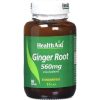 Health Aid - Ginger Root 560mg Συμπλήρωμα Διατροφής με Πιπερόριζα για Υγιές Γαστρεντερικό Σύστημα 60 Ταμπλέτες
