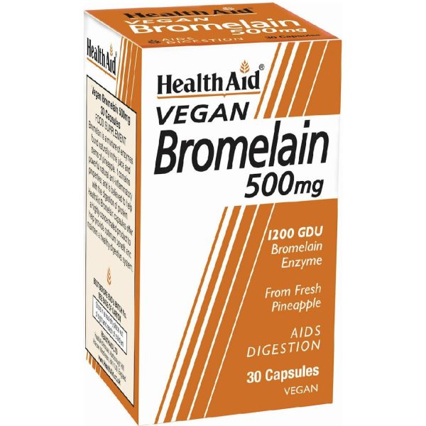 Health Aid - Bromelain 500mg Συμπλήρωμα Διατροφής για τον Μεταβολισμό & την Πέψη 30caps