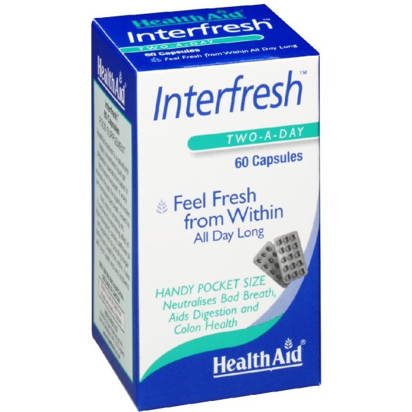 Health Aid - Interfresh Breath Fresh Δρα Θετικά στο Φρεσκάρισμα της Αναπνοής 60caps