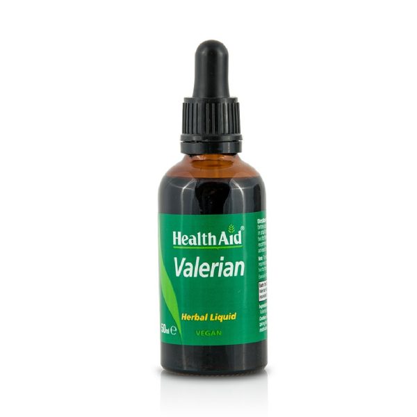 Health Aid - Valerian Herbal Liquid Βαλεριάνα σε Σταγόνες για την Καταπολέμηση της Αϋπνίας & της Συναισθηματικής Κατάπτωσης 50ml