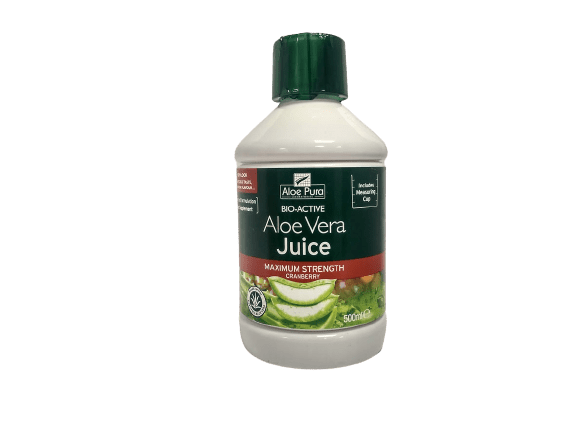 Optima - Aloe Pura Aloe Vera Juice with Cranberry 100% Φυσικός Χυμός Αλόης 500ml