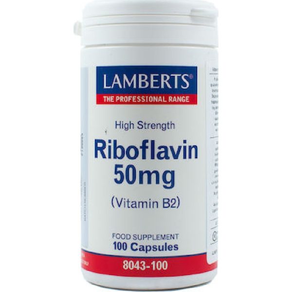 Lamberts – Riboflavin 50mg B2 100caps