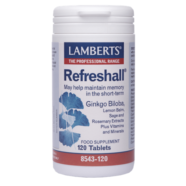 Lamberts - Σύμπλεγμα Gingko Βάλσαμο Λεμονιού Φασκόμηλο και Δεντρολίβανο για την Ενίσχυση της Μνήμης 120 tabs
