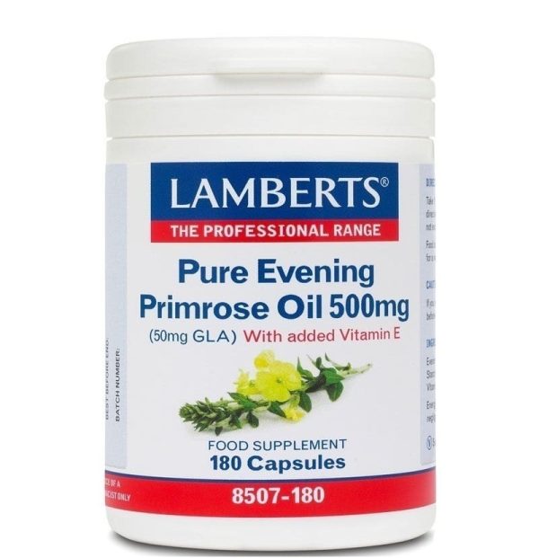 Lamberts – Pure Evening Primrose Oil 500mg 180 caps Lamberts – Pure Evening Primrose Oil 500mg 180 caps