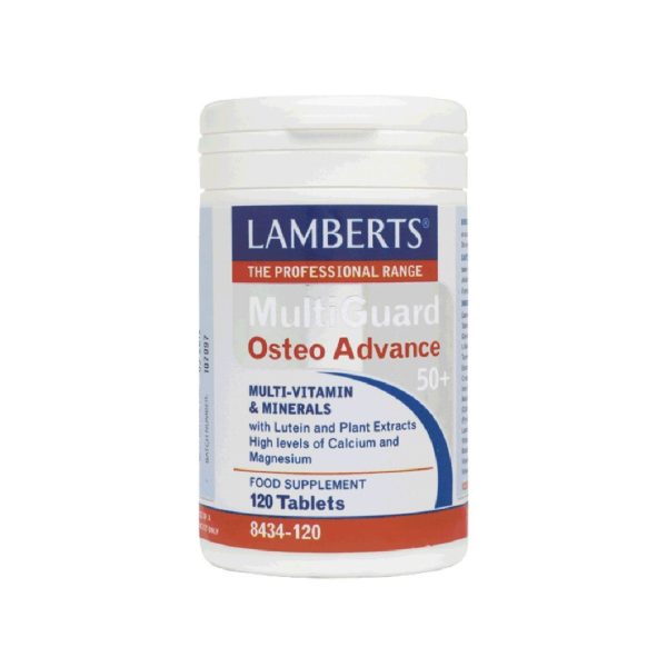 Lamberts - MultiGuard OsteoAdvance Πολυβιταμίνη για την Καλή Υγεία των Οστών για Ηλικίες 50+ Χρονών 120tabs