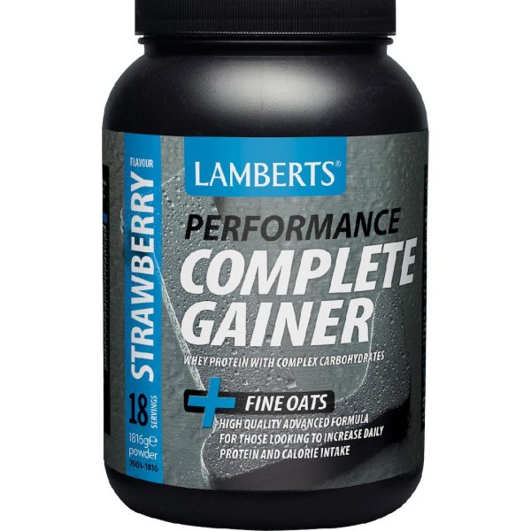 Lamberts - Συμπλήρωμα Διατροφής με Πρωτεΐνη και Υδατάνθρακες για Αθλητές με Γεύση Φράουλα 1816gr