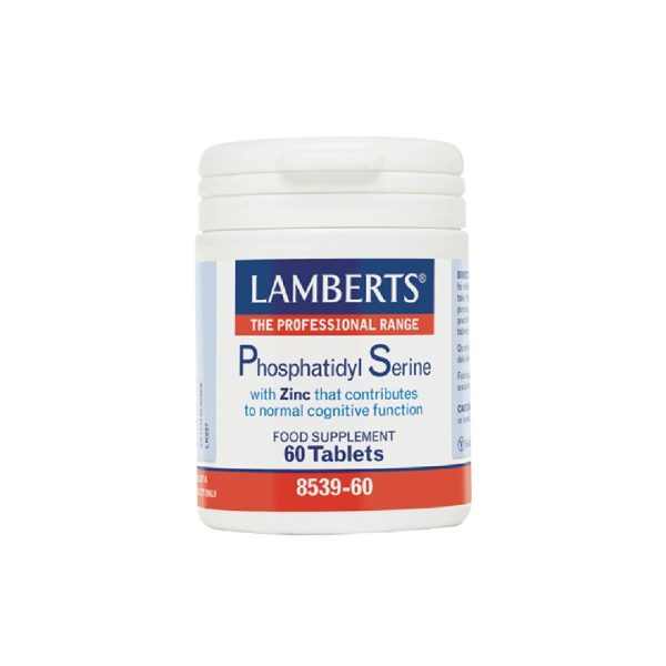Lamberts - Phosphatidyl Serine Φωσφατιδυλσερίνη Συμπλήρωμα Διατροφής για την Διατήρηση της Φυσιολογικής Γνωστικής Λειτουργίας 60 tabs