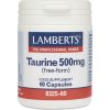 Lamberts - Taurine 500mg Συμπλήρωμα Διατροφής με Ταυρίνη 60caps