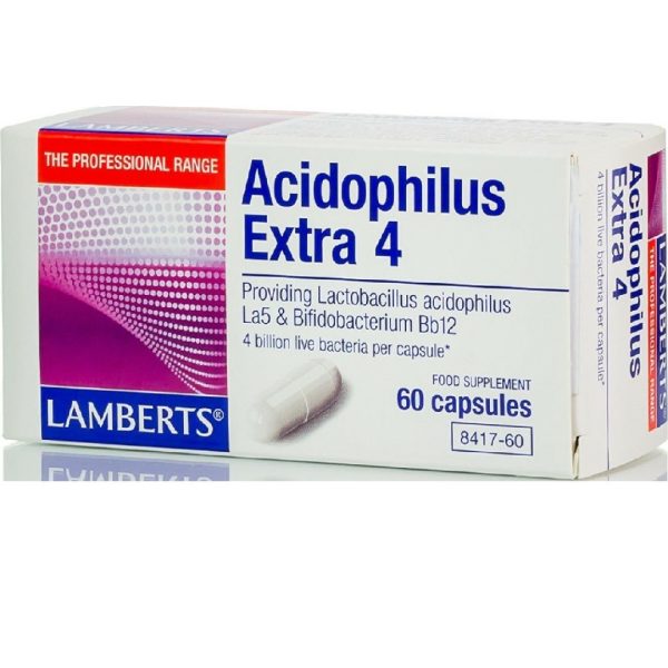 Lamberts - Acidophilus Extra 4 Προβιοτικό Σκεύασμα 60caps