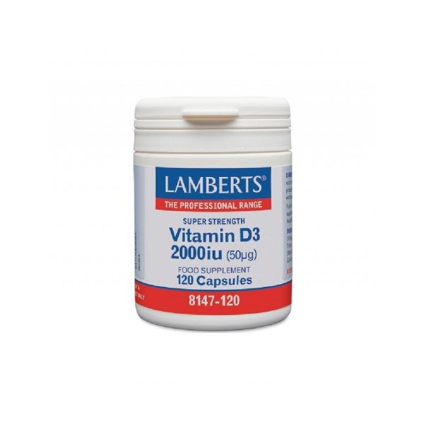 Lamberts - Vitamin D3 2000iu Συμπλήρωμα Διατροφής Βιταμίνης D 120caps Lamberts - Vitamin D3 2000iu Συμπλήρωμα Διατροφής Βιταμίνης D 120caps