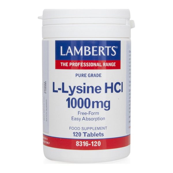 Lamberts - L-Lysine HCL 1000mg 120 ταμπλέτες Lamberts - L-Lysine HCL 1000mg 120 ταμπλέτες