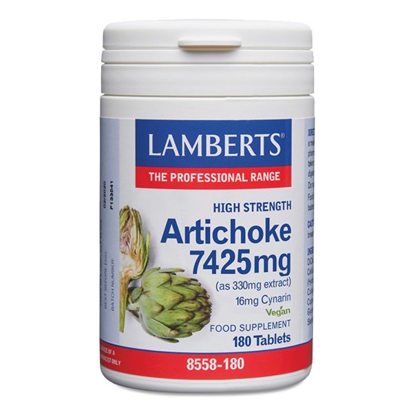 Lamberts Artichoke 7425mg Συμπλήρωμα Διατροφής με Εκχύλισμα Αγκινάρας 180tabs