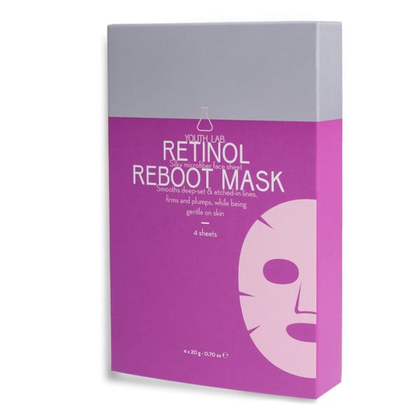 Youth Lab - Retinol Reboot Μάσκα Προσώπου για Σύσφιξη & Λείανση Ρυτίδων 4τμχ