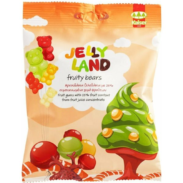 Kaiser – Jelly Land Fruity Bears fruit gums with 25% fruit content from fruit juice concentrate 100g