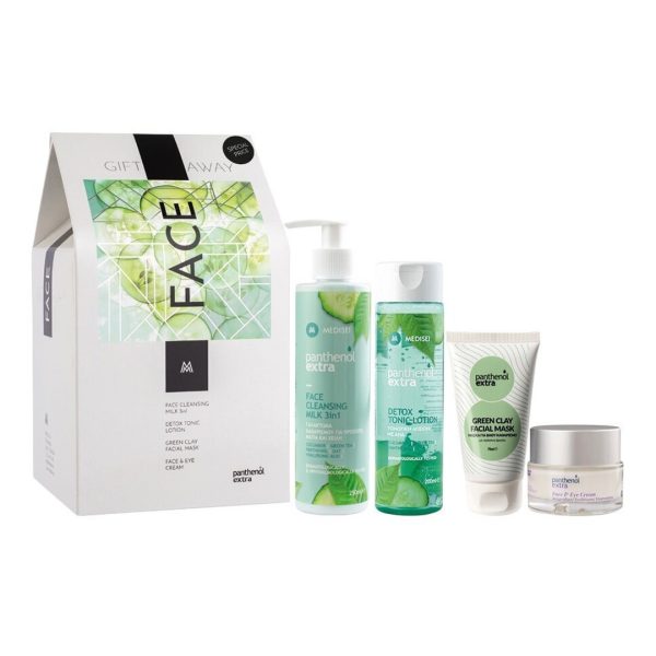 Medisei - Panthenol Extra Gift Away Face Promo Γαλάκτωμα Καθαρισμού 250ml & Τονωτική Λοσιόν 200ml & Μάσκα 75ml & Ενυδάτωση 50ml