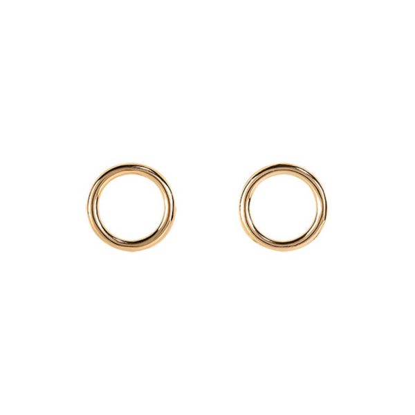 Medisei - Dalee Jewels Επιχρυσωμένα Σκουλαρίκια Κρίκοι 1τμχ