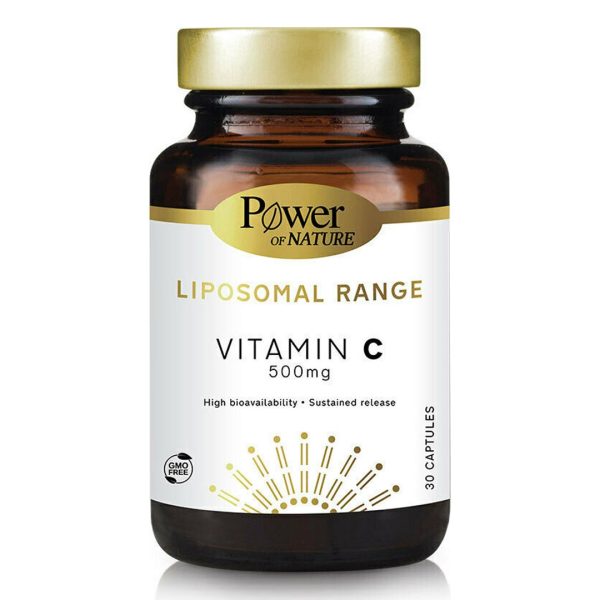 PowerHealth - Liposomal Range Vitamin C 500mg Συμπλήρωμα Διατροφής για την Ενίσχυση του Ανοσοποιητικού 30caps