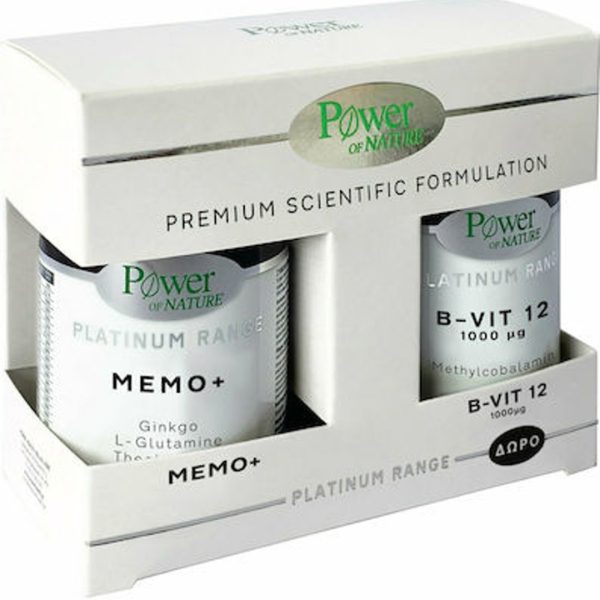 Power Health - Premium scientific Formulation Platinum Range Memo+ 30 κάψουλες & Platinum Range B-Vit 12 1000μg 20 ταμπλέτες